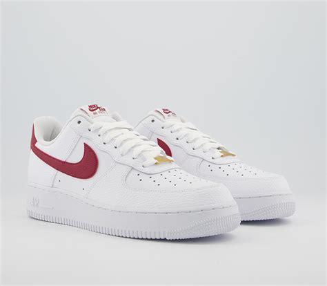 Nike Air Force 1 '07 white/white/team red 